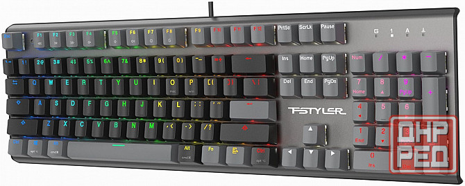 Клавиатура A4tech Fstyler Fs100 Neon механическая черный Usb For Gamer Led (Fs100) (арт-9813) Донецк - изображение 4