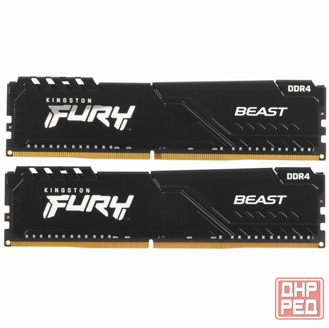 Оперативная память Kingston Kf432c16bb1k2/32wp, 32gb (2x16gb) 3200mt/S Ddr4 Cl16 Dimm, черный (арт-2 Донецк - изображение 1