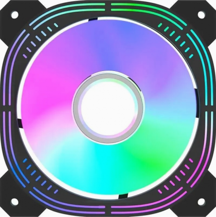 Вентилятор для корпуса Formula Nulight 12bk Rgb 120х120x25 черный 3-Pin 4-Pin (Molex) 19.06дб (Nulig Макеевка