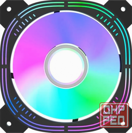 Вентилятор для корпуса Formula Nulight 12bk Rgb 120х120x25 черный 3-Pin 4-Pin (Molex) 19.06дб (Nulig Макеевка - изображение 1