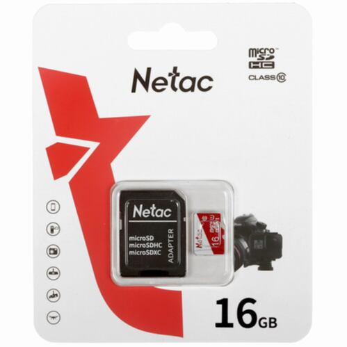Карта памяти Netac P500 Eco Microsdhc 16 гб [Nt02p500eco-016g-R] (арт-9108) Донецк