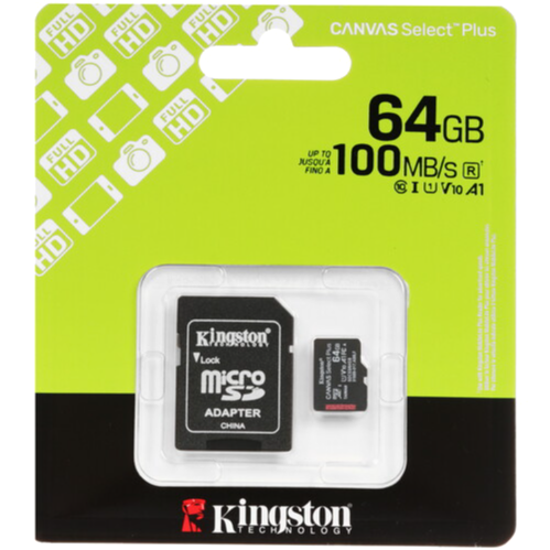 Карта памяти Kingston Microsdxc 64 гб [Sdcs3/64gb] (арт-1074) Донецк