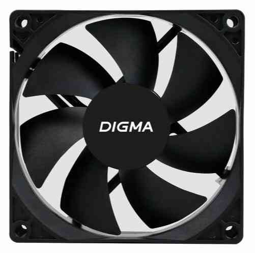 Вентилятор Digma Dfan-90 90х90x25 черный 3-Pin 4-Pin (Molex) Ret (арт-3925) Макеевка