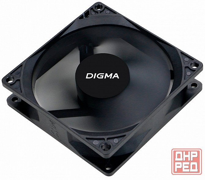 Вентилятор Digma Dfan-90 90х90x25 черный 3-Pin 4-Pin (Molex) Ret (арт-3925) Макеевка - изображение 2
