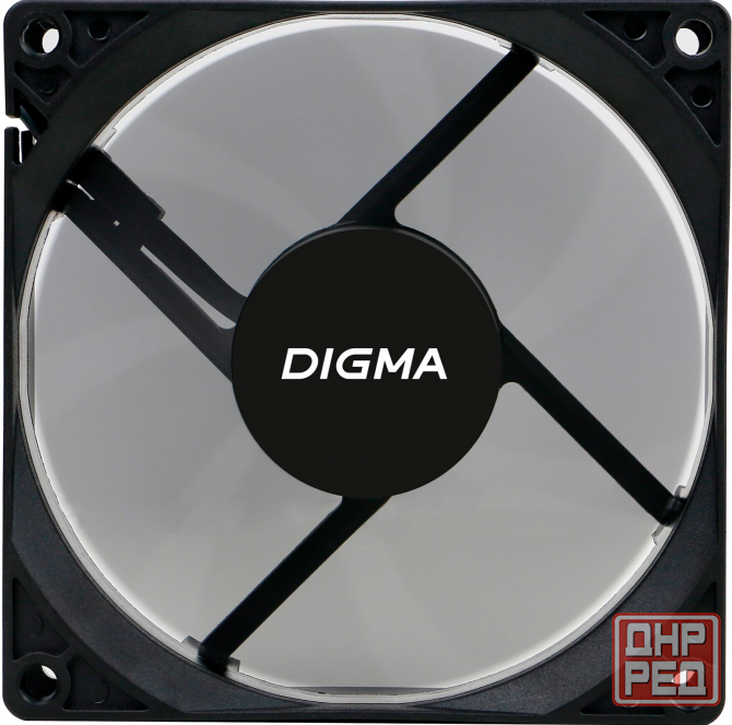Вентилятор Digma Dfan-90 90х90x25 черный 3-Pin 4-Pin (Molex) Ret (арт-3925) Макеевка - изображение 3
