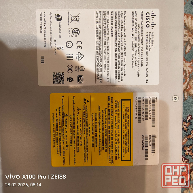 Коммутатор Cisco C9200L-48T-4G-E Донецк - изображение 4