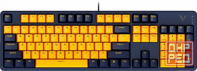 Клавиатура Rapoo V500pro-2024 Yellow/Blue (V500pro-2024/13150) (арт-8595) Макеевка - изображение 1