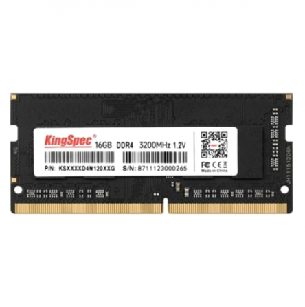 Оперативная память Kingspec Ks3200d4n12016g Ddr4 - 1x 16гб 3200мгц, для ноутбуков (So-Dimm), Ret (ар Донецк
