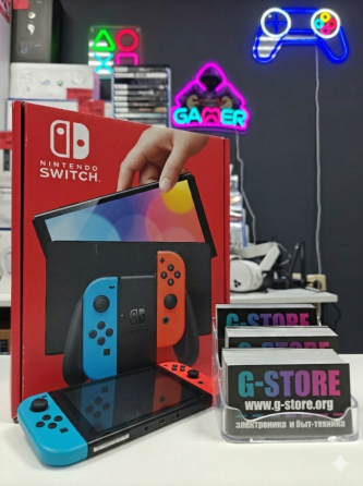 Игровая приставка Nintendo Switch Oled, прошитая, 64GB + 512GB Донецк