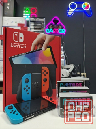 Игровая приставка Nintendo Switch Oled, прошитая, 64GB + 512GB Донецк - изображение 1
