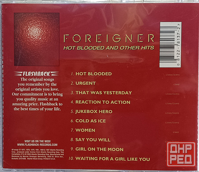 CD диск Foreigner - Hot Blooded And Other Hits - Донецк - изображение 2