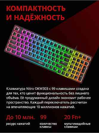Клавиатура Acer Nitro Okw303, русские и английские буквы (Zl. Kbdcc.01d) (арт-4501) Макеевка
