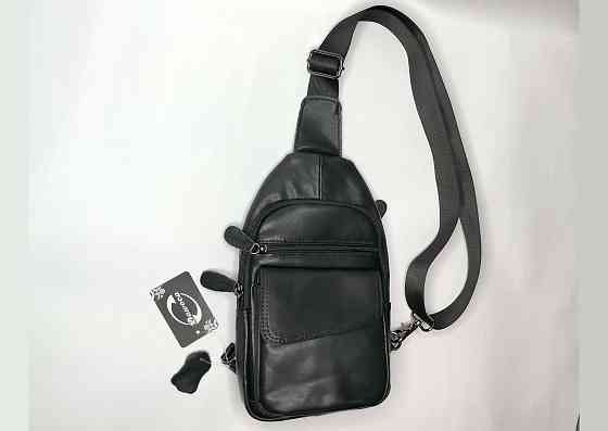 Нагрудная кожаная сумка Донецк