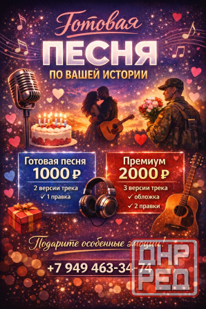 Готовая персональная песня по вашей истори Донецк - изображение 1