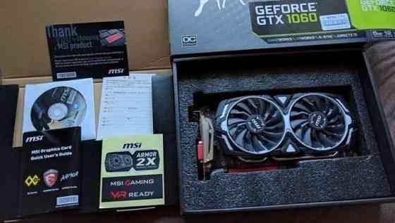 Видеокарта MSI NVIDIA GeForce GTX 1060 ARMOR 6G OCV1 6ГБ GDDR5, OC Донецк