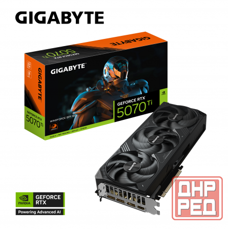 Видеокарта Gigabyte Geforce Rtx 5070 Ti Windforce Sff 16gb (Gv-N507twf3-16gd) (арт-8032) Макеевка - изображение 1