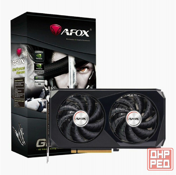 Afox видеокарта Geforce Rtx3060 12gb 192bit Gddr6 3xdp Hdmi 2fan Af3060 - 12gd6h7 - V4 Rtl (арт-7877 Макеевка - изображение 1