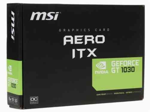 Видеокарта Msi Geforce Gt 1030 Aero Itx Oc [Gt 1030 Aero Itx 2g Oc] б/у (арт-2952) Донецк