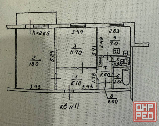 2-комнатная квартира, ул.Савченко Донецк - изображение 8