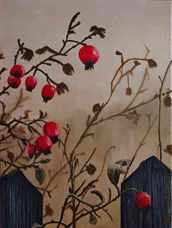 Картина «Боярышник» Масло, холст 30×40 см Донецк