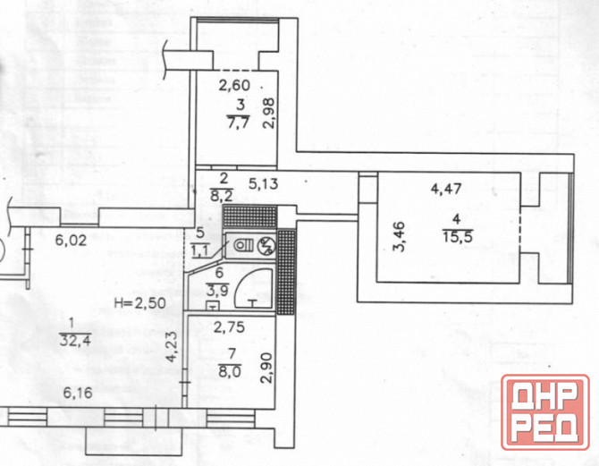 3 ком. квартира, 85 м2, 3/9 этаж, Киевский р-н, Гладковка, ул. Кутузова, 10,5 млн руб Донецк - изображение 2