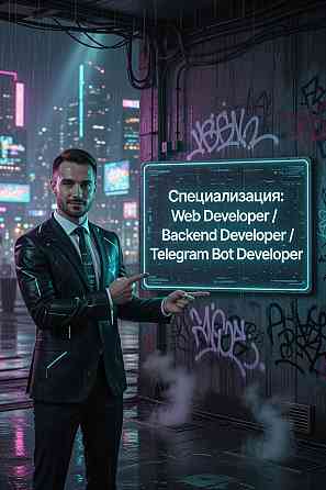 Ищу работу по Специализации: Web Developer / Backend Developer / Telegram Bot Develo Донецк