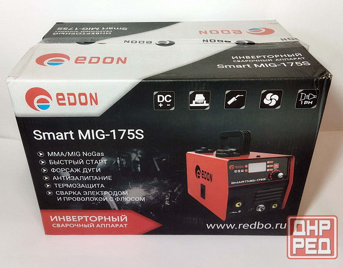 Сварочный полуавтомат инверторный Edon Smart MIG-175S (безгазовый) Донецк - изображение 1