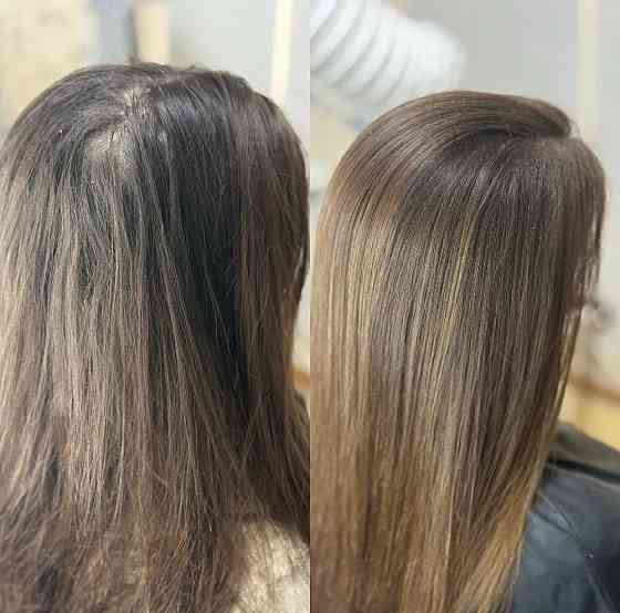 Прикорневой объем, кератин, ботокс, холодное восстановление Макеевка