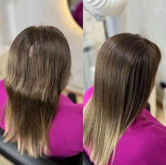 Прикорневой объем, кератин, ботокс, холодное восстановление Макеевка