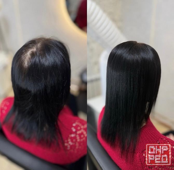 Прикорневой объем, кератин, ботокс, холодное восстановление Макеевка - изображение 7