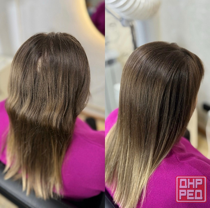 Прикорневой объем, кератин, ботокс, холодное восстановление Макеевка - изображение 6