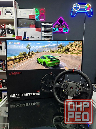 Руль ARDOR GAMING Silverstone V2 черный, 28 см, резина, для PC Донецк - изображение 1