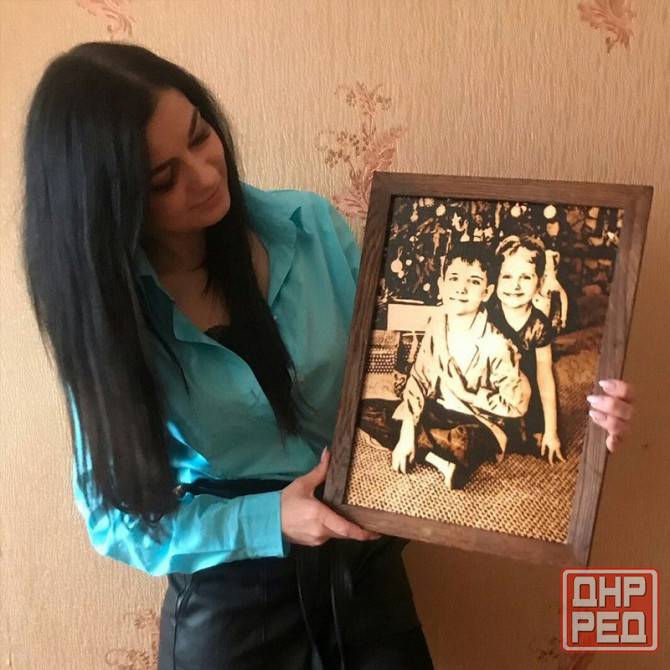 Огненный портрет\пано на дереве Мариуполь - изображение 5