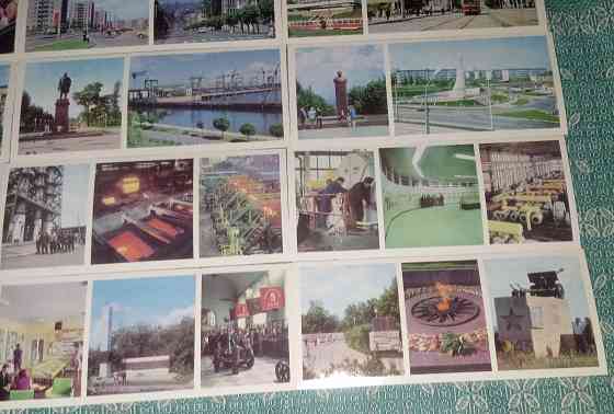 Днепродзержинск комплект из 15 цветных открыток 1977г. Донецк