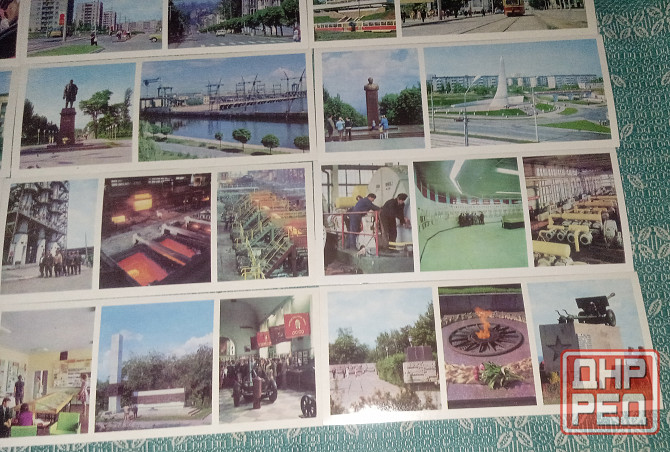 Днепродзержинск комплект из 15 цветных открыток 1977г. Донецк - изображение 6
