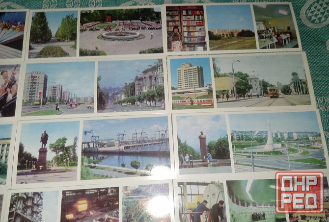 Днепродзержинск комплект из 15 цветных открыток 1977г. Донецк - изображение 4