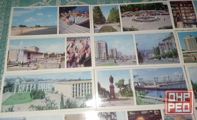 Днепродзержинск комплект из 15 цветных открыток 1977г. Донецк - изображение 5