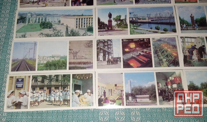 Днепродзержинск комплект из 15 цветных открыток 1977г. Донецк - изображение 7