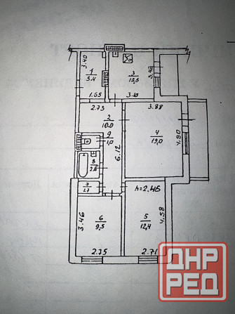 Продаю 3-комнатную 77.1м2. Текстильщик. Пинтера Донецк - изображение 2