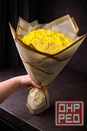 Розы из атласных лент Донецк - изображение 4