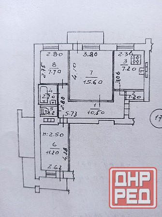 3х комн., Маяк, под ремонт 8/9 Донецк - изображение 5