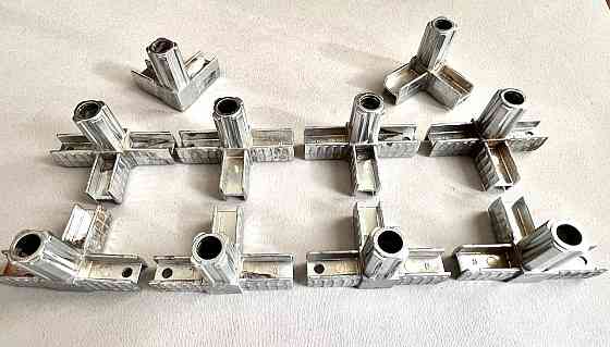 Соединитель металлический для трубы 20х20, Италия. Донецк