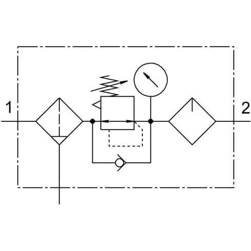 Блок подготовки воздуха Festo FRC-1/4-DB-7-MINI Аксай