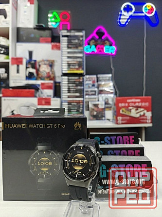 Умные часы HUAWEI WATCH GT 6 Pro 46mm, Черный ремешок из фторэластомера Донецк - изображение 1
