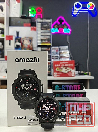 Смарт-часы Amazfit T-Rex 3 Pro, черный Донецк - изображение 1