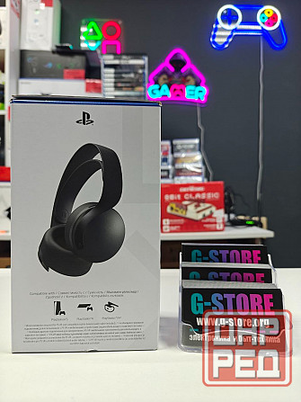 Наушники игровые для PlayStation 5 Sony Pulse 3D Black Донецк - изображение 4