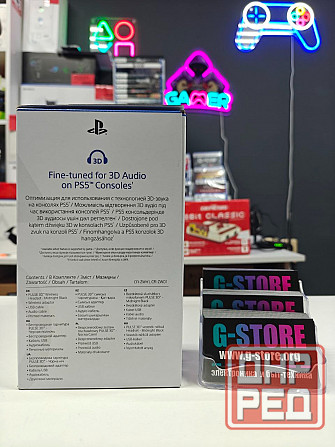 Наушники игровые для PlayStation 5 Sony Pulse 3D Black Донецк - изображение 5
