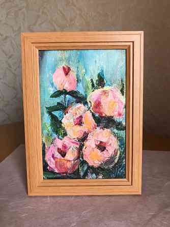 Купить картину малом "Пионы" Скидка!!! - 30% от суммы в объявлении. Подарок к 8 марта! Донецк