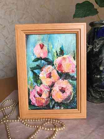 Купить картину малом "Пионы" Скидка!!! - 30% от суммы в объявлении. Подарок к 8 марта! Донецк