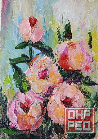 Купить картину малом "Пионы" Скидка!!! - 30% от суммы в объявлении. Подарок к 8 марта! Донецк - изображение 2
